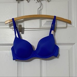 Bright Blue Pink Bra NEW WITH TAGS